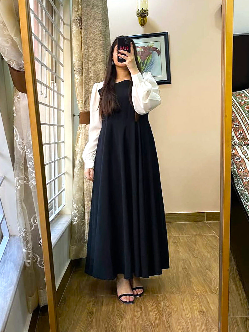 PLATTED BLACK MAXI